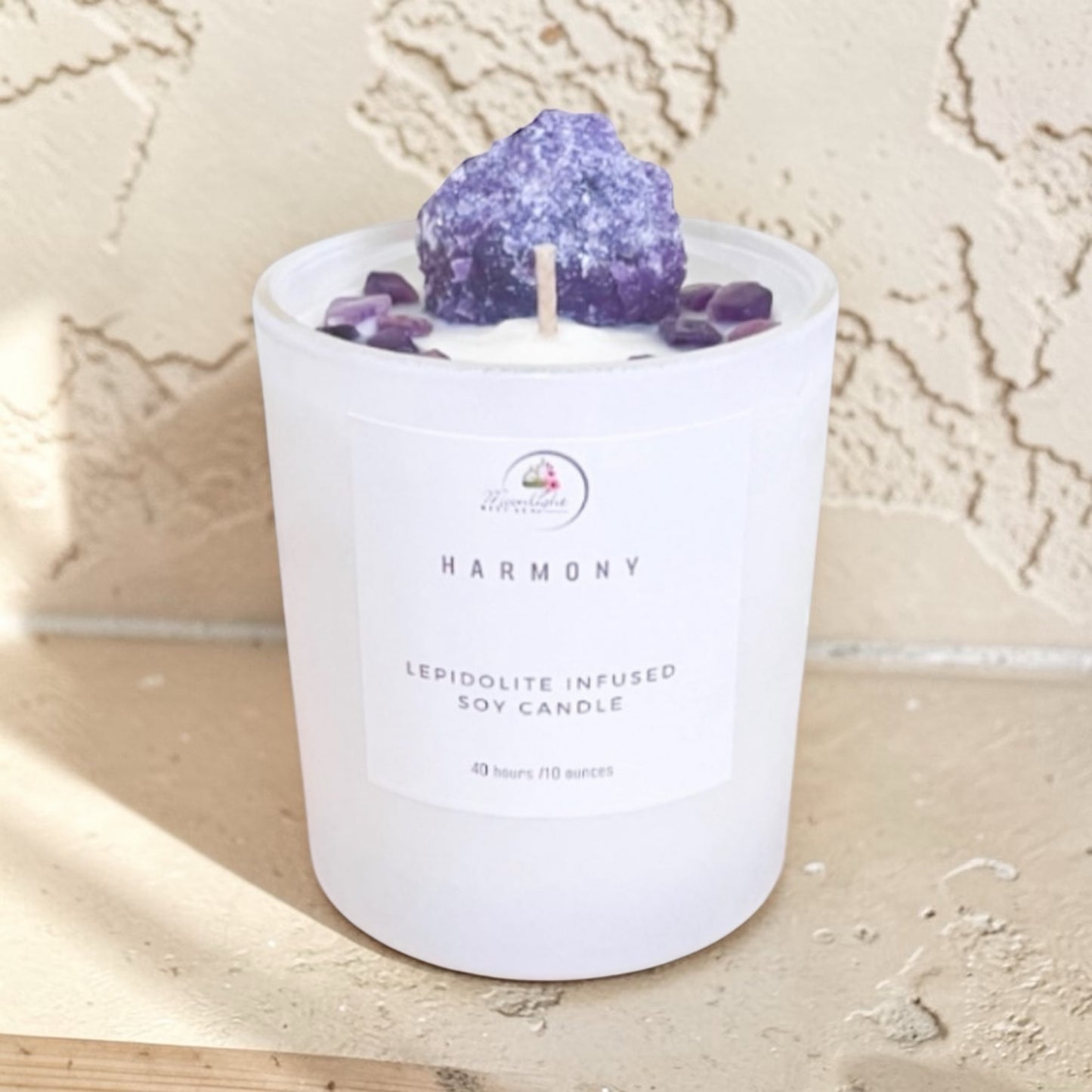 Harmony crystal candle