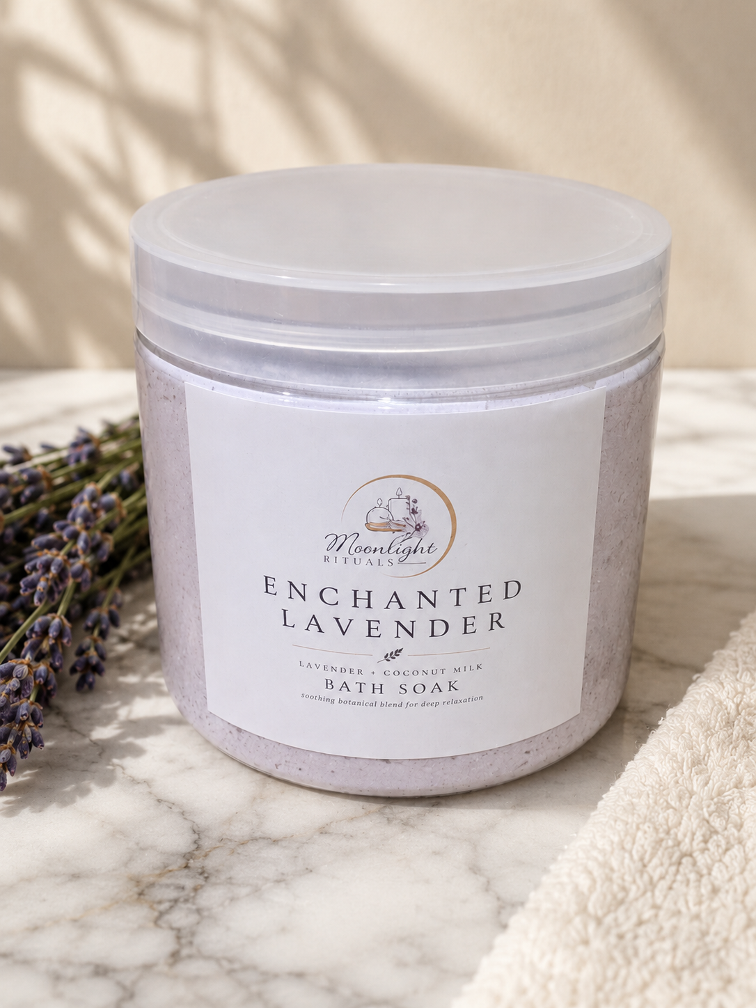 Enchanted lavender coconut milk soak