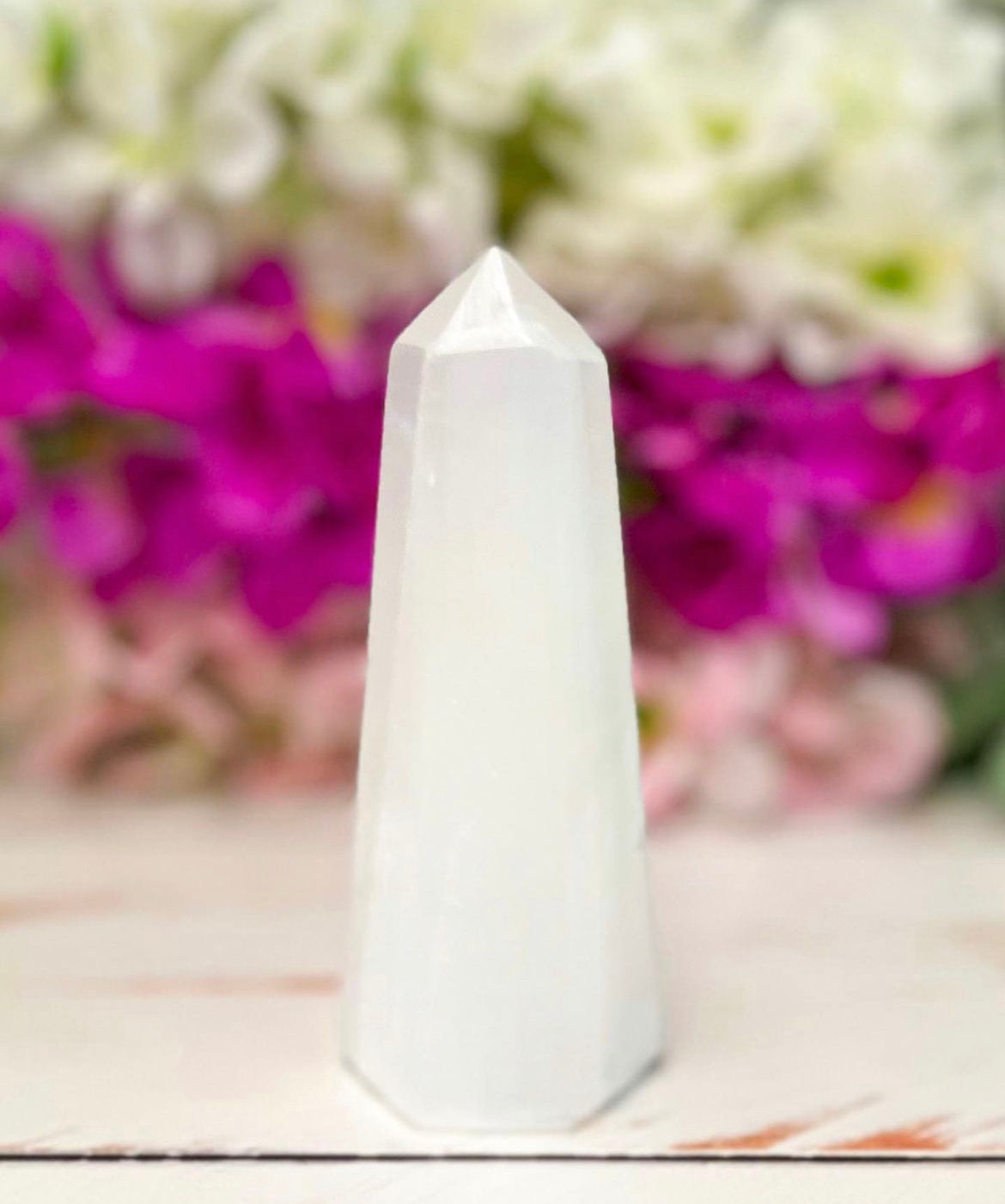 Selenite Obelisk