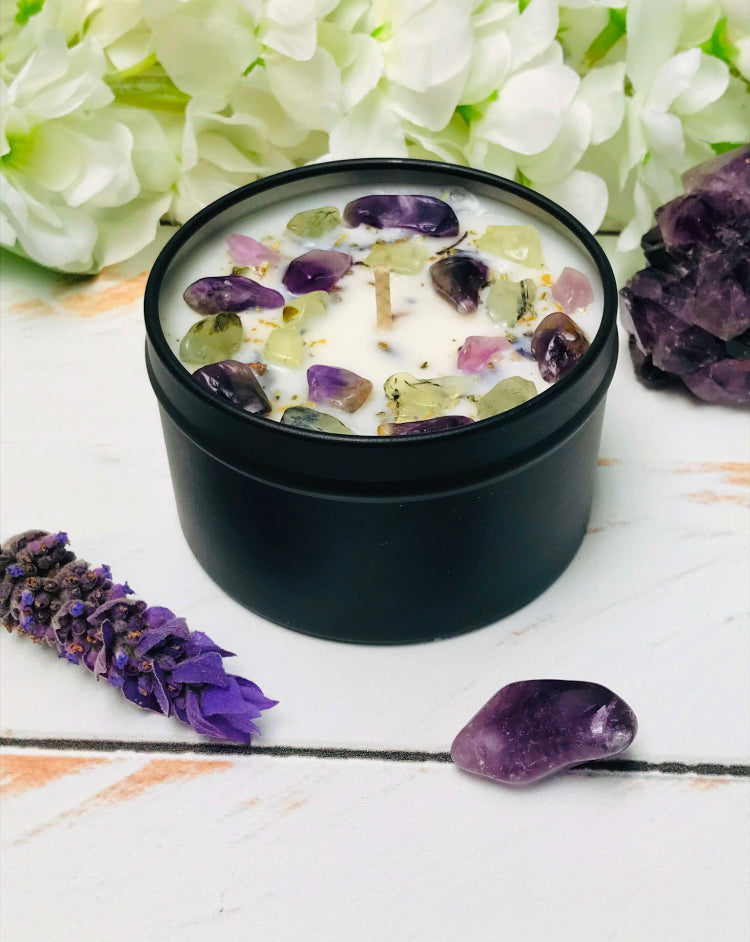 Soothe crystal candle