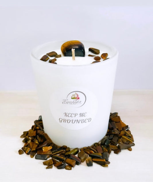 Large keep me grounded candle